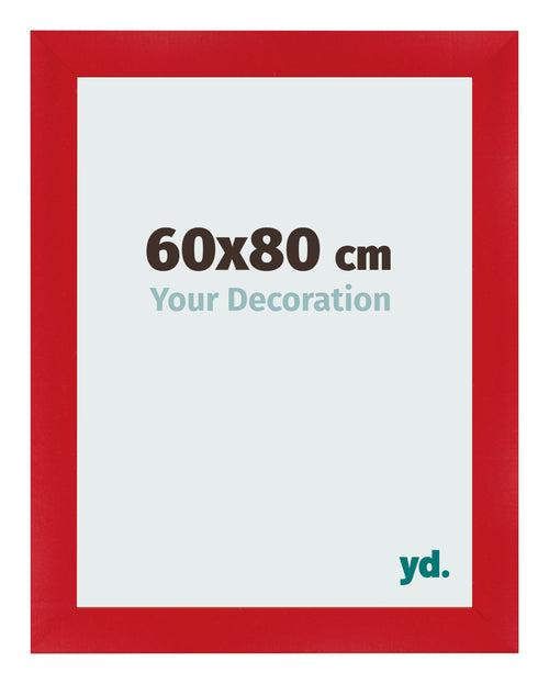 Fotokader 60x80cm Rood MDF Pisa Voorzijde Maat | Yourdecoration.be