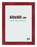 Fotokader 60x80cm Wijnrood Geveegd MDF Pisa Voorzijde Maat | Yourdecoration.be