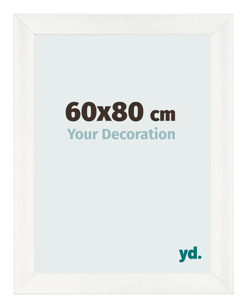 Fotokader 60x80cm Wit Geveegd MDF Pisa Voorzijde Maat | Yourdecoration.be