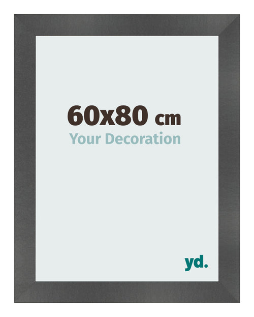 Fotokader 60x80cm Zwart Mat MDF Pisa Voorzijde Maat | Yourdecoration.be