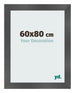 Fotokader 60x80cm Zwart Mat MDF Pisa Voorzijde Maat | Yourdecoration.be