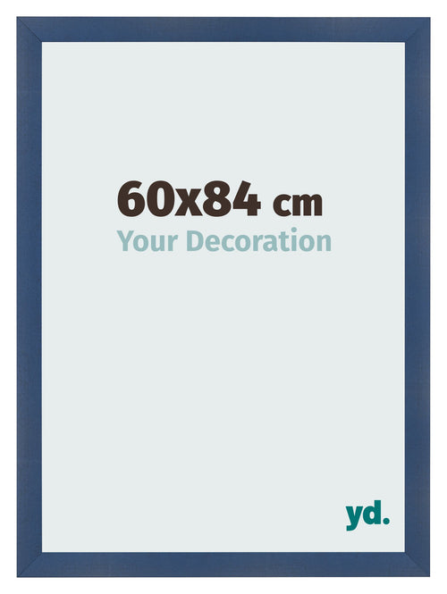 Fotokader 60x84cm Donkerblauw Geveegd MDF Pisa Voorzijde Maat | Yourdecoration.be