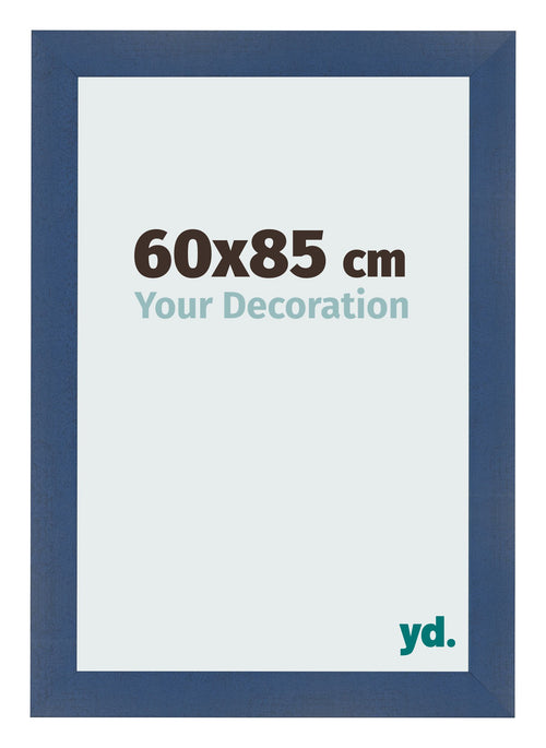 Fotokader 60x85cm Donkerblauw Geveegd MDF Pisa Voorzijde Maat | Yourdecoration.be