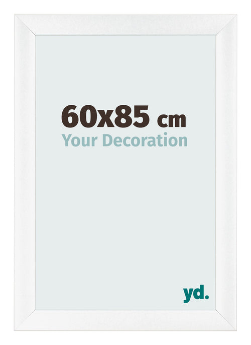 Fotokader 60x85cm Wit Mat MDF Pisa Voorzijde Maat | Yourdecoration.be