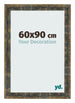Fotokader 60x90cm Blauw Goud Gemeleerd MDF Pisa Voorzijde Maat | Yourdecoration.be