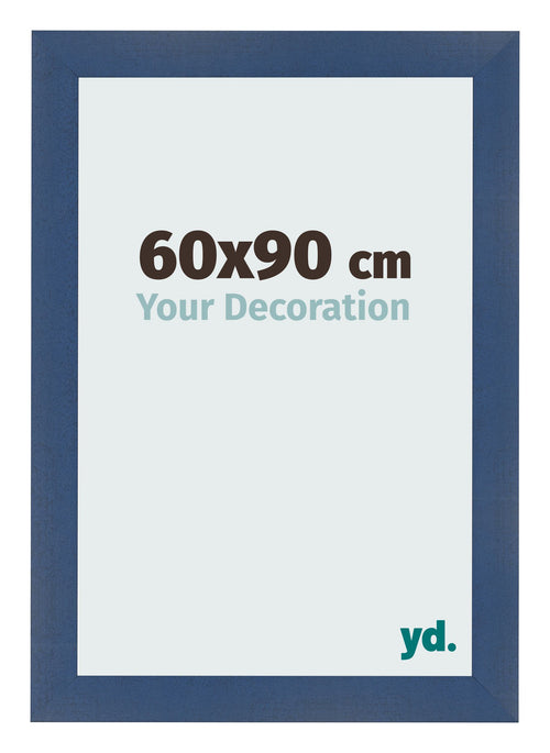 Fotokader 60x90cm Donkerblauw Geveegd MDF Pisa Voorzijde Maat | Yourdecoration.be