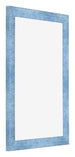 Fotokader 60x90cm Helder Blauw Geveegd MDF Pisa Voorzijde Schuin | Yourdecoration.be