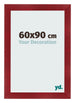 Fotokader 60x90cm Wijnrood Geveegd MDF Pisa Voorzijde Maat | Yourdecoration.be