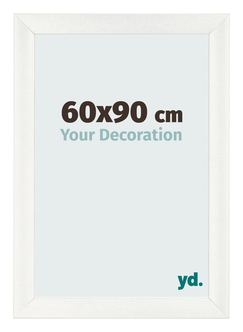 Fotokader 60x90cm Wit Geveegd MDF Pisa Voorzijde Maat | Yourdecoration.be