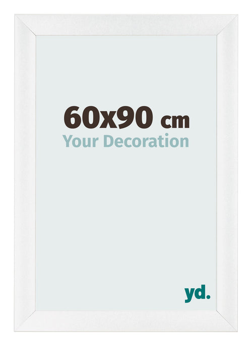 Fotokader 60x90cm Wit Hoogglans MDF Pisa Voorzijde Maat | Yourdecoration.be