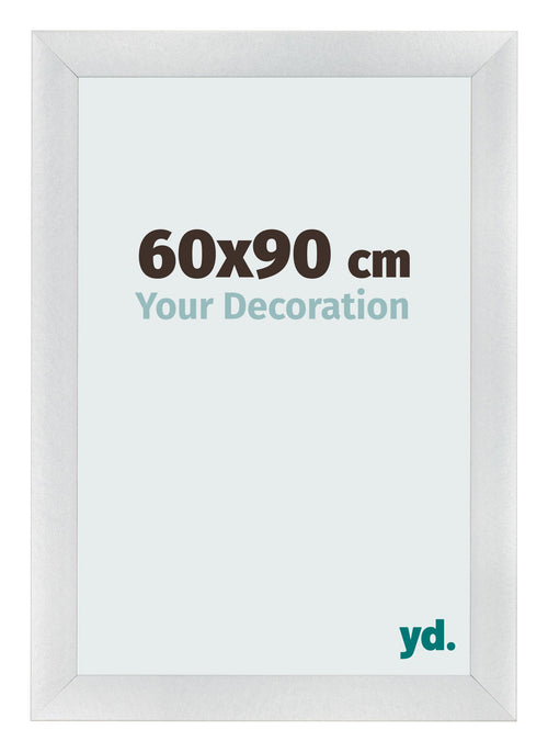 Fotokader 60x90cm Zilver Mat MDF Pisa Voorzijde Maat | Yourdecoration.be