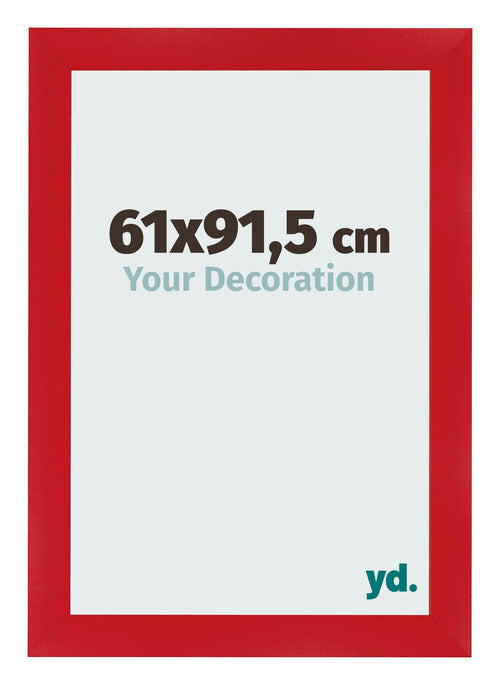 Fotokader 61x91 5cm Rood MDF Pisa Voorzijde Maat | Yourdecoration.be