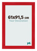 Fotokader 61x91 5cm Rood MDF Pisa Voorzijde Maat | Yourdecoration.be