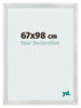 Fotokader 67x98cm Zilver Mat MDF Pisa Voorzijde Maat | Yourdecoration.be