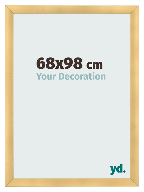 Fotokader 68x98cm Goud Mat MDF Pisa Voorzijde Maat | Yourdecoration.be