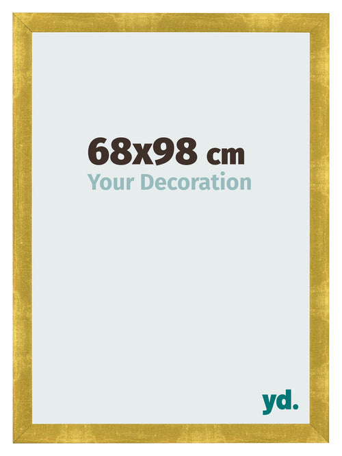 Fotokader 68x98cm Goud Vintage MDF Pisa Voorzijde Maat | Yourdecoration.be