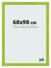 Fotokader 68x98cm Groen MDF Pisa Voorzijde Maat | Yourdecoration.be