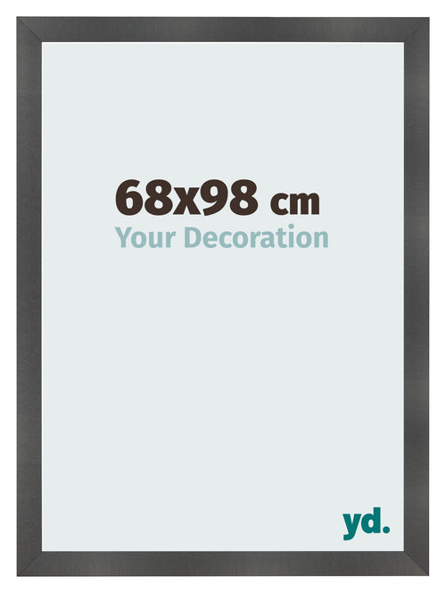 Fotokader 68x98cm Zwart Mat MDF Pisa Voorzijde Maat | Yourdecoration.be