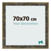 Fotokader 70x70cm Blauw Goud Gemeleerd MDF Pisa Voorzijde Maat | Yourdecoration.be
