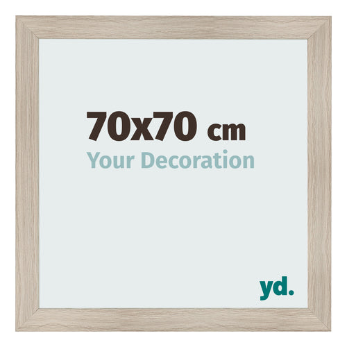 Fotokader 70x70cm Eiken Licht MDF Pisa Voorzijde Maat | Yourdecoration.be