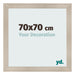 Fotokader 70x70cm Eiken Licht MDF Pisa Voorzijde Maat | Yourdecoration.be