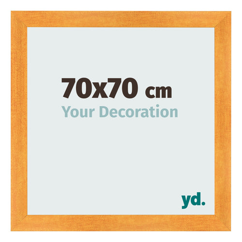 Fotokader 70x70cm Oranje MDF Pisa Voorzijde Maat | Yourdecoration.be