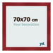Fotokader 70x70cm Wijnrood Geveegd MDF Pisa Voorzijde Maat | Yourdecoration.be
