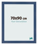 Fotokader 70x90cm Donkerblauw Geveegd MDF Pisa Voorzijde Maat | Yourdecoration.be