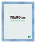 Fotokader 70x90cm Helder Blauw Geveegd MDF Pisa Voorzijde Maat | Yourdecoration.be