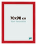 Fotokader 70x90cm Rood MDF Pisa Voorzijde Maat | Yourdecoration.be