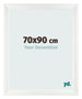 Fotokader 70x90cm Wit Geveegd MDF Pisa Voorzijde Maat | Yourdecoration.be