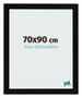Fotokader 70x90cm Zwart Hoogglans MDF Pisa Voorzijde Maat | Yourdecoration.be