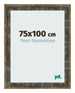 Fotokader 75x100cm Blauw Goud Gemeleerd MDF Pisa Voorzijde Maat | Yourdecoration.be