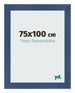 Fotokader 75x100cm Donkerblauw Geveegd MDF Pisa Voorzijde Maat | Yourdecoration.be