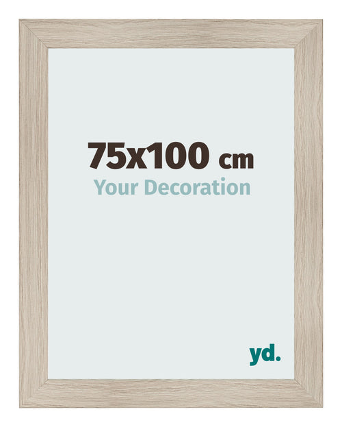Fotokader 75x100cm Eiken Licht MDF Pisa Voorzijde Maat | Yourdecoration.be