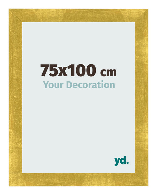 Fotokader 75x100cm Goud Vintage MDF Pisa Voorzijde Maat | Yourdecoration.be