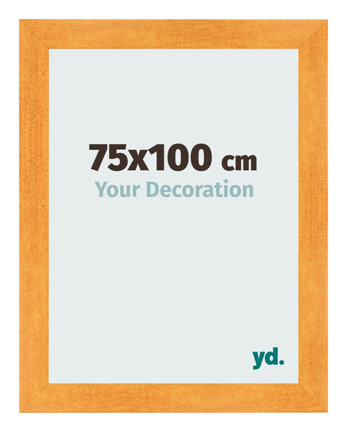 Fotokader 75x100cm Oranje MDF Pisa Voorzijde Maat | Yourdecoration.be