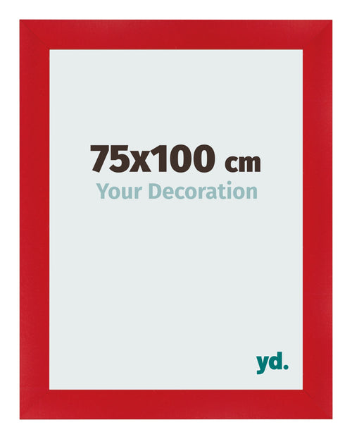 Fotokader 75x100cm Rood MDF Pisa Voorzijde Maat | Yourdecoration.be