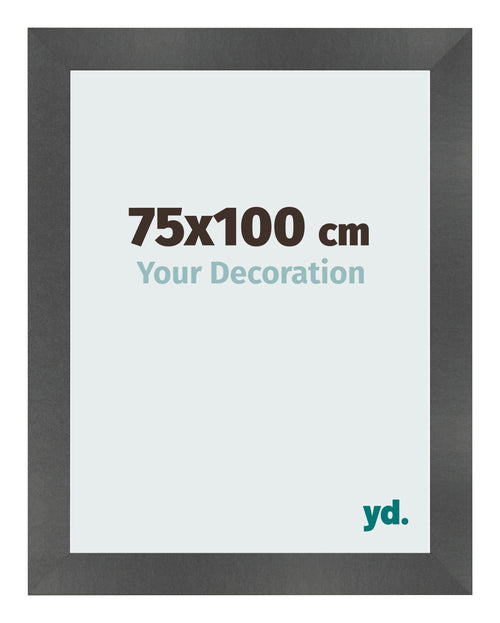 Fotokader 75x100cm Zwart Mat MDF Pisa Voorzijde Maat | Yourdecoration.be