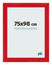 Fotokader 75x98cm Rood MDF Pisa Voorzijde Maat | Yourdecoration.be
