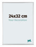 Kent Aluminium Fotokader 24x32cm Zilver Hoogglans Voorzijde Maat | Yourdecoration.be