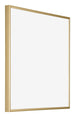 Kent Aluminium Fotokader 25x25cm Goud Voorzijde Schuin | Yourdecoration.be