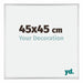 Kent Aluminium Fotokader 45x45cm Zilver Hoogglans Voorzijde Maat | Yourdecoration.be