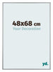 Kent Aluminium Fotokader 48x68cm Platina Voorzijde Maat | Yourdecoration.be
