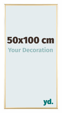 Kent Aluminium Fotokader 50x100cm Goud Voorzijde Maat | Yourdecoration.be