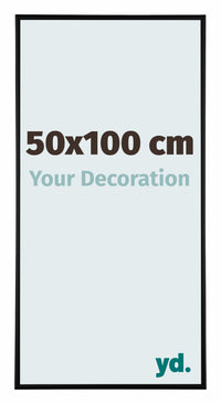 Kent Aluminium Fotokader 50x100cm Zwart Mat Voorzijde Maat | Yourdecoration.be