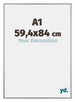 Kent Aluminium Fotokader 59 4x84cm A1 Platina Voorzijde Maat | Yourdecoration.be