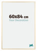 Kent Aluminium Fotokader 60x84cm Goud Voorzijde Maat | Yourdecoration.be