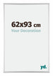 Kent Aluminium Fotokader 62x93cm Zilver Hoogglans Voorzijde Maat | Yourdecoration.be