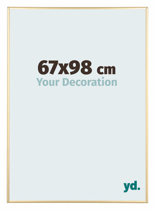Kent Aluminium Fotokader 67x98cm Goud Voorzijde Maat | Yourdecoration.be